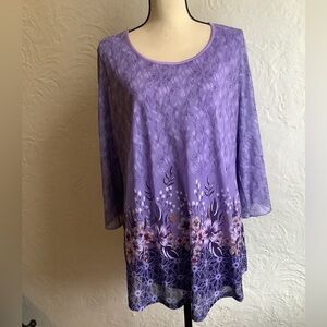 Floral Lavender Women's Top